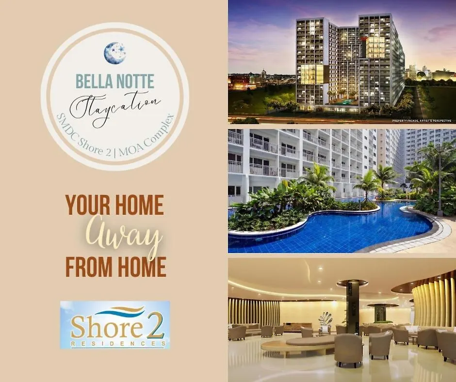 Apartment Bella Notte Staycation - Smdc Shore 2 Moa Complex Manila